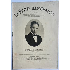 1927 French Charlie Chaplin Little Illustration Charles La Petite Illustration